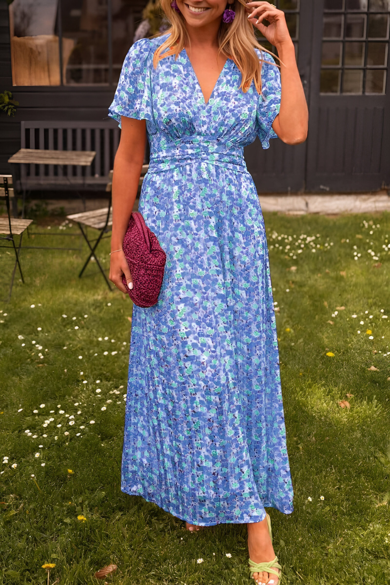 Karina™ | Somrig maxiklänning med smickrande V-ringning