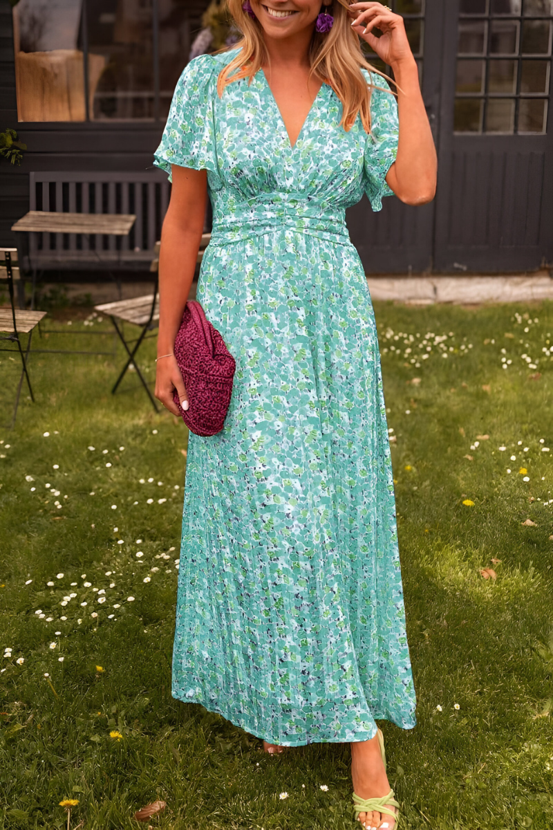 Karina™ | Somrig maxiklänning med smickrande V-ringning