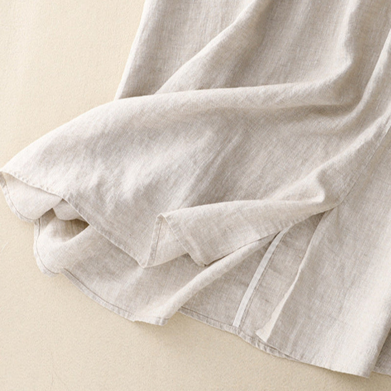 Lumi™ | Lätt och luftig linnekjol med broderade detaljer